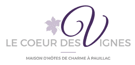 Logo abstrait design, deux formes montantes bicolores (lavande et violet foncé) sur fond gris. Symbole de collaboration ou d'élévation.