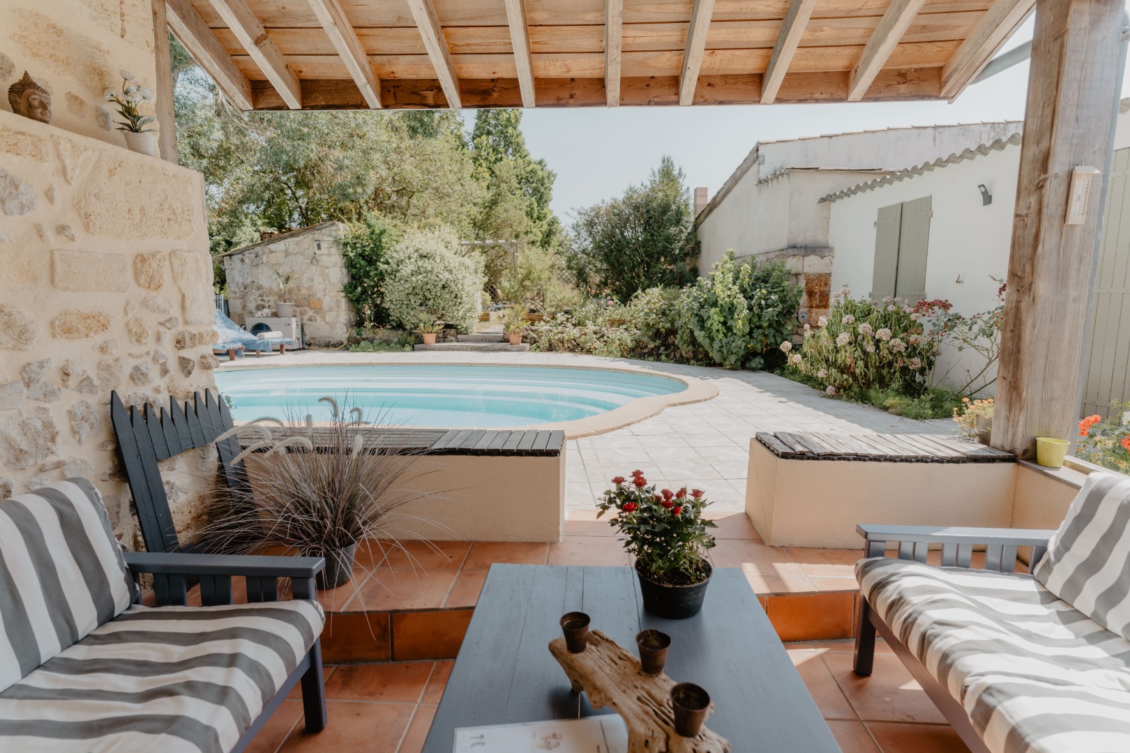 Maison d&rsquo;hôte de charme avec jardin proche de Bordeaux